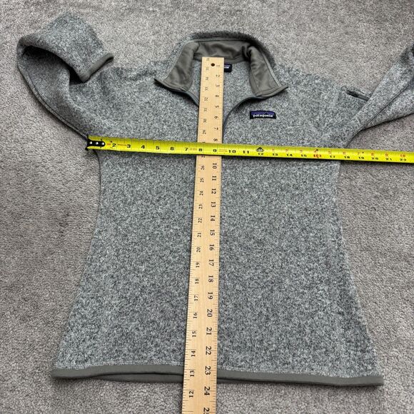 Patagonia Better Sweater 1/4 Zip Fleece Jacket Women XS Gray Outdoor Hiking Camp - Picture 10 of 14
